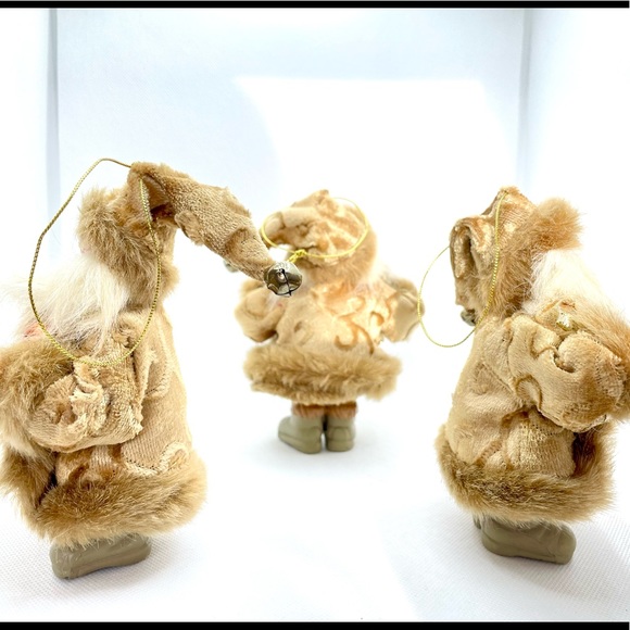 Natural Tone Santa Claus Christmas Tree Ornaments 4 - Picture 10 of 16